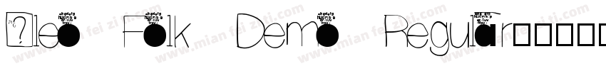 Cleo Folk Demo Regular字体转换